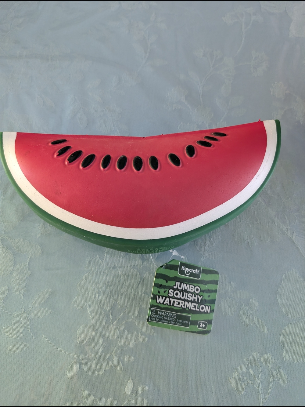 Keycraft Jumbo Squishy Watermelon Slice - Pink & Green